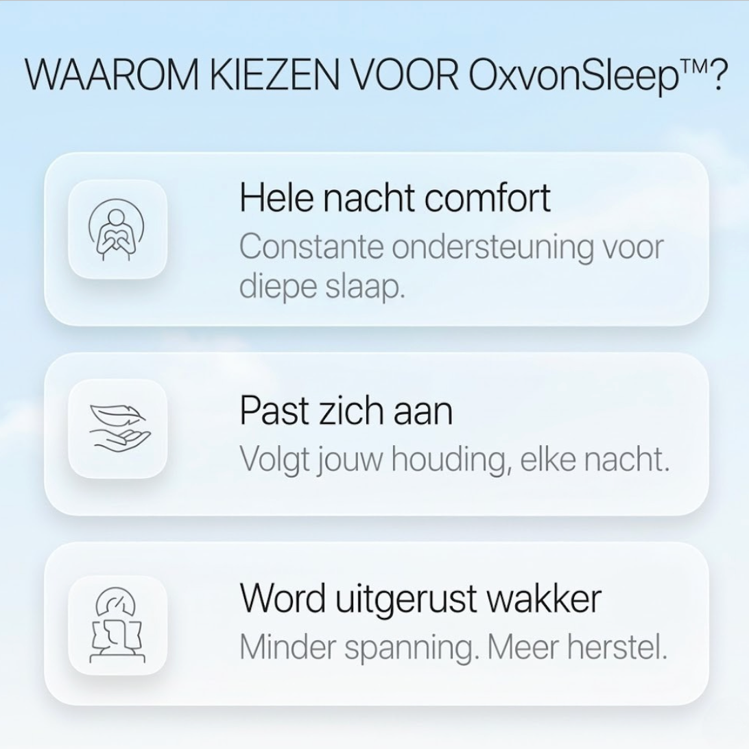 OxvonSleep™ - Het Kussen Tegen Nekpijn