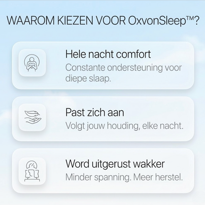 OxvonSleep™ - Het Kussen Tegen Nekpijn