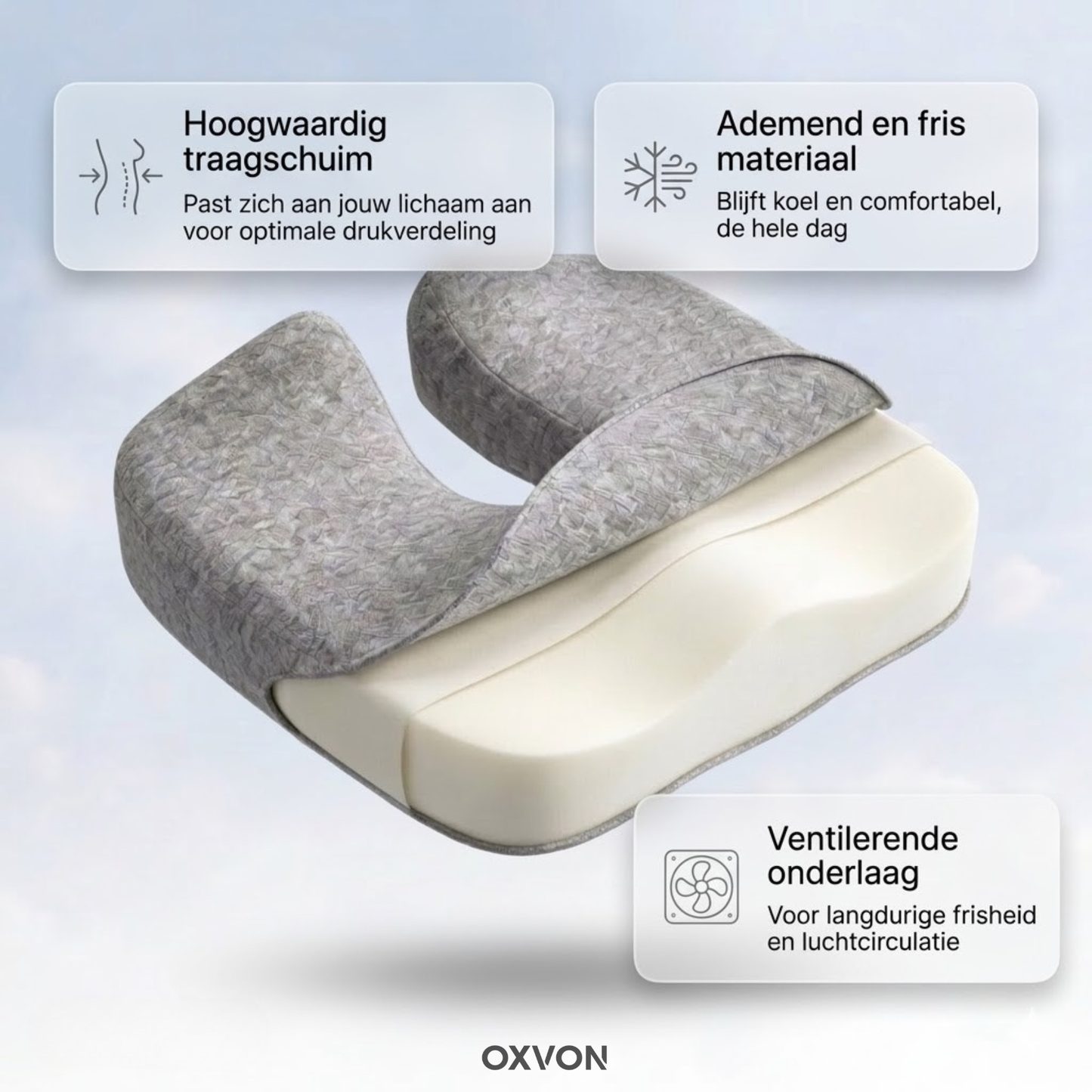 OxvonSeat™ – Orthopedisch Zitkussen